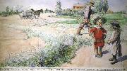 Carl Larsson Boy and girl china oil painting artist